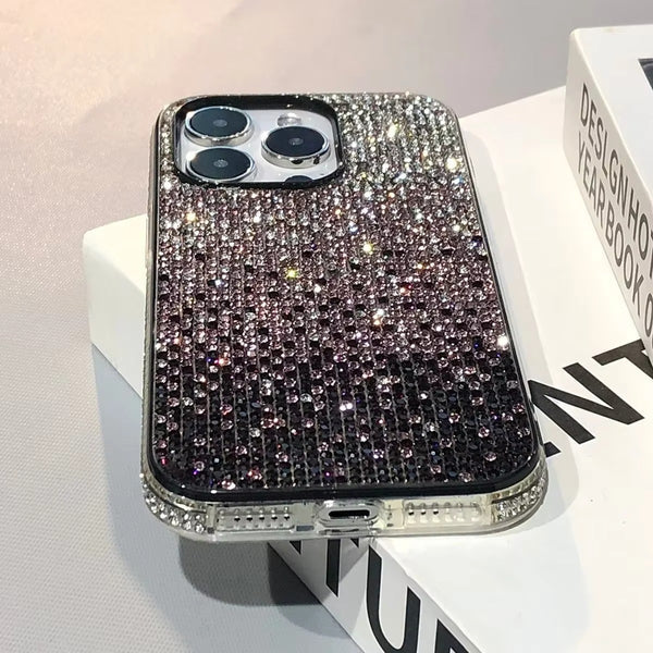 Luxury iPhone Glitter Diamond Case — Ultra-Thin Sparkling Cover, Slim Lightweight Design, Shockproof Anti-Fingerprint Scratch-Resistant Protective Finish
