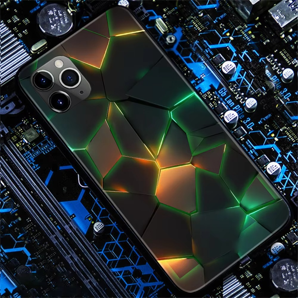 Luxury iPhone LED Luminous Case — Smart Voice-Activated Light Up Back Cover, Stylish Shockproof Design, Durable Protective Finish