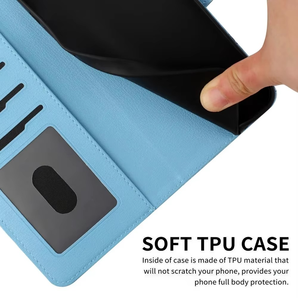 Luxury iPhone Leather Flip Wallet Case — Cute Cat Pet Design, Magnetic Cover with Card Holder, Stand Function, Shockproof Anti-Scratch Protection for Women