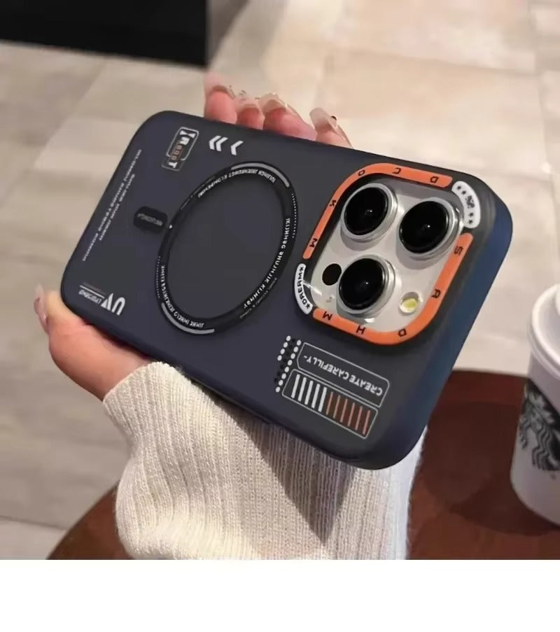 Luxury iPhone MagSafe Case Frosted Matte Cover — Magnetic Wireless Charging Compatible, Dual Layer Fall Protection, Anti-Fingerprint Scratch-Resistant Design