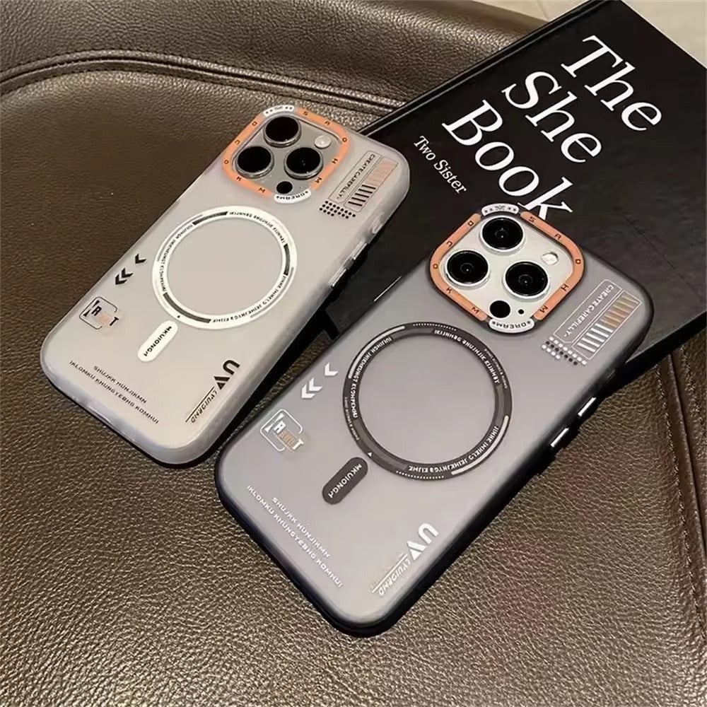 Luxury iPhone MagSafe Case Frosted Matte Cover — Magnetic Wireless Charging Compatible, Dual Layer Fall Protection, Anti-Fingerprint Scratch-Resistant Design