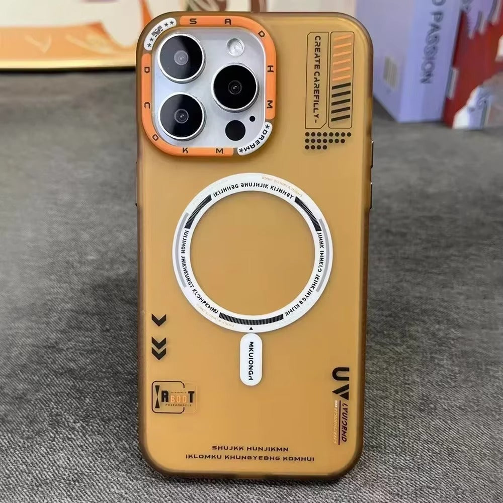 Luxury iPhone MagSafe Case Frosted Matte Cover — Magnetic Wireless Charging Compatible, Dual Layer Fall Protection, Anti-Fingerprint Scratch-Resistant Design