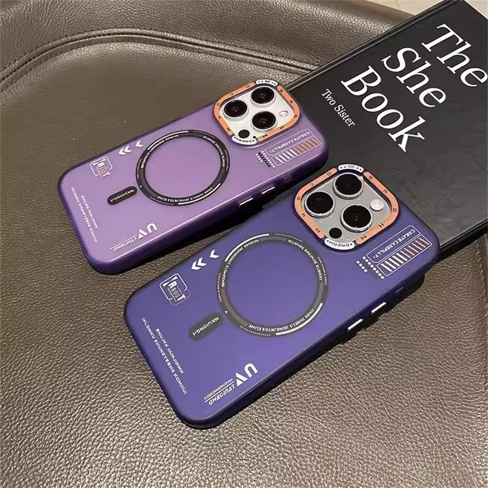 Luxury iPhone MagSafe Case Frosted Matte Cover — Magnetic Wireless Charging Compatible, Dual Layer Fall Protection, Anti-Fingerprint Scratch-Resistant Design