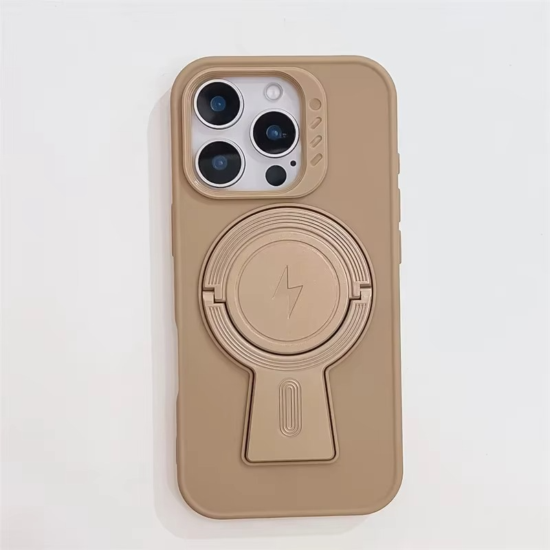 Luxury iPhone MagSafe Case with Lanyard — Magnetic Bumper Cover, Wireless Charging Compatible, Slim Shockproof Design with Kickstand Holder