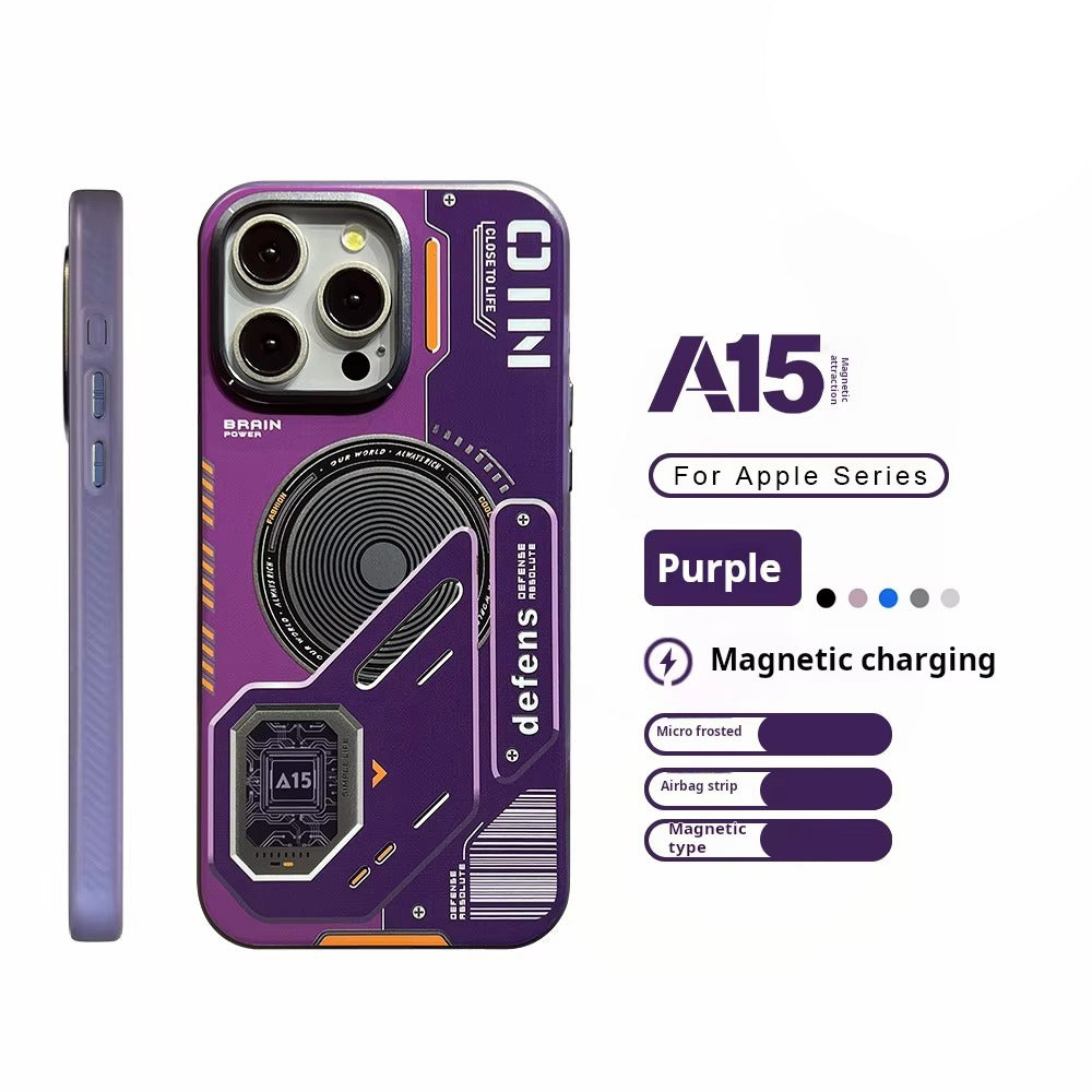 Luxury iPhone MagSafe Matte Case — Magnetic Wireless Charging Shockproof Cover with Lens Protection, Slim Anti-Fingerprint Scratch-Resistant Design