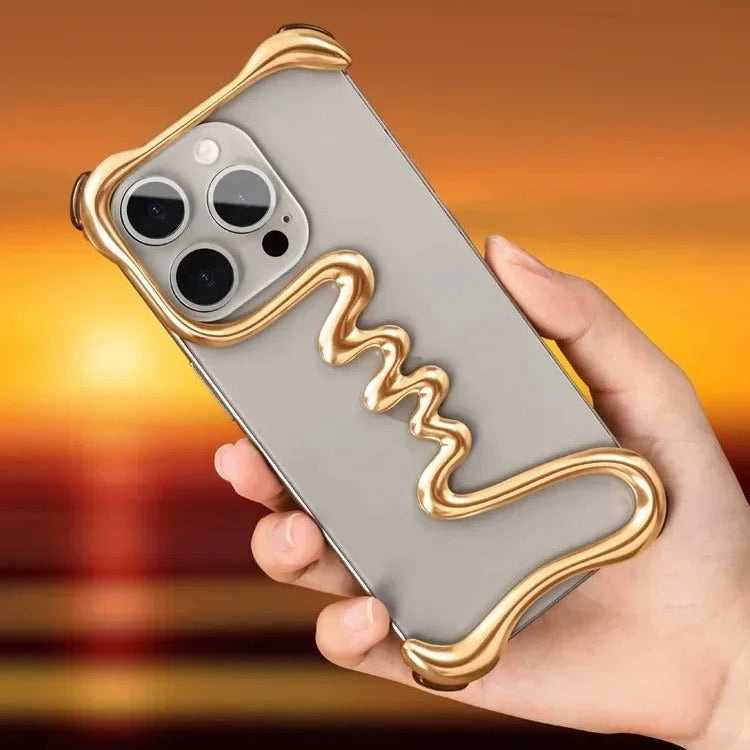 Luxury iPhone Metal Bumper Case — Aluminum Alloy Frameless Heat-Dissipation Frame, Lightweight Shockproof Anti-Slip Protective Cover