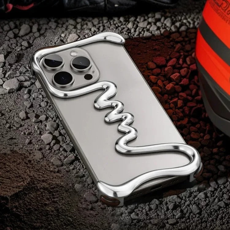 Luxury iPhone Metal Bumper Case — Aluminum Alloy Frameless Heat-Dissipation Frame, Lightweight Shockproof Anti-Slip Protective Cover