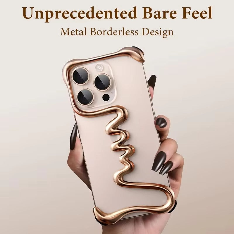 Luxury iPhone Metal Bumper Case — Aluminum Alloy Frameless Heat-Dissipation Frame, Lightweight Shockproof Anti-Slip Protective Cover