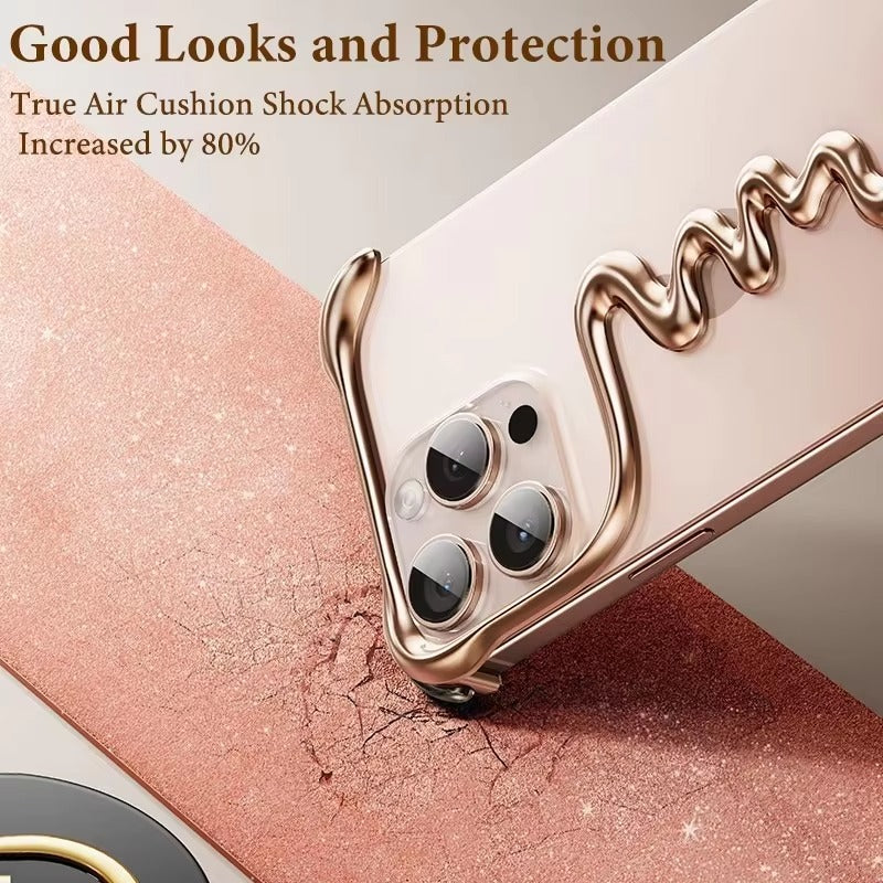 Luxury iPhone Metal Bumper Case — Aluminum Alloy Frameless Heat-Dissipation Frame, Lightweight Shockproof Anti-Slip Protective Cover