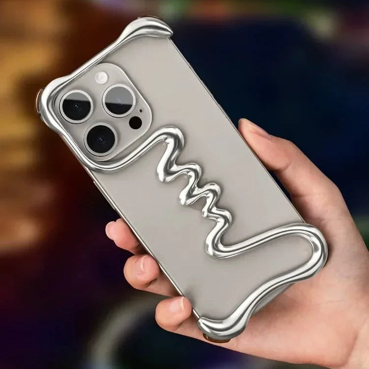 Luxury iPhone Metal Bumper Case — Aluminum Alloy Frameless Heat-Dissipation Frame, Lightweight Shockproof Anti-Slip Protective Cover