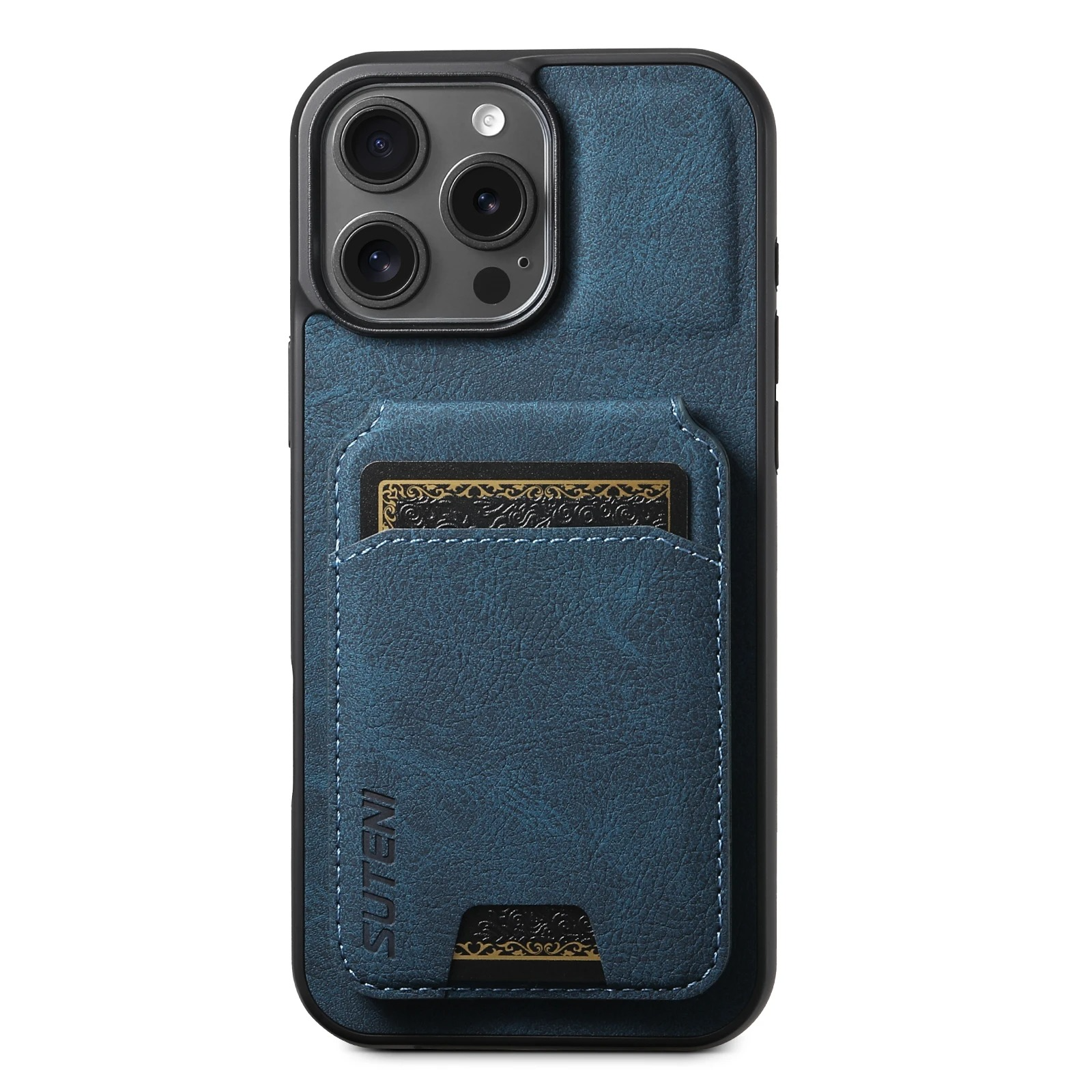 Luxury iPhone Case — PU Leather Wallet Cover with Card Holder, Magnetic Stand Design, Shockproof Protection and Stylish Non-Slip Pocket Finish