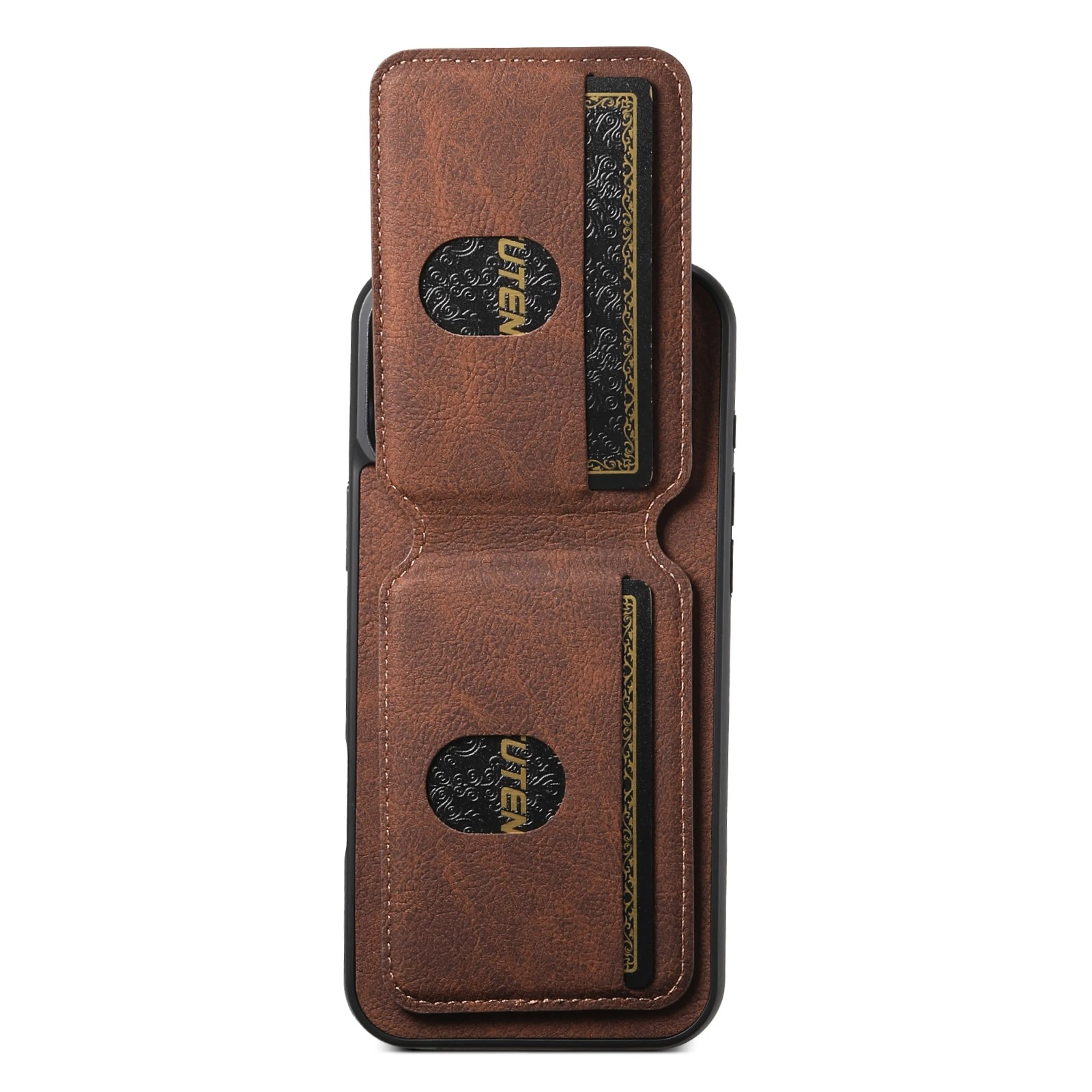 Luxury iPhone Case — PU Leather Wallet Cover with Card Holder, Magnetic Stand Design, Shockproof Protection and Stylish Non-Slip Pocket Finish