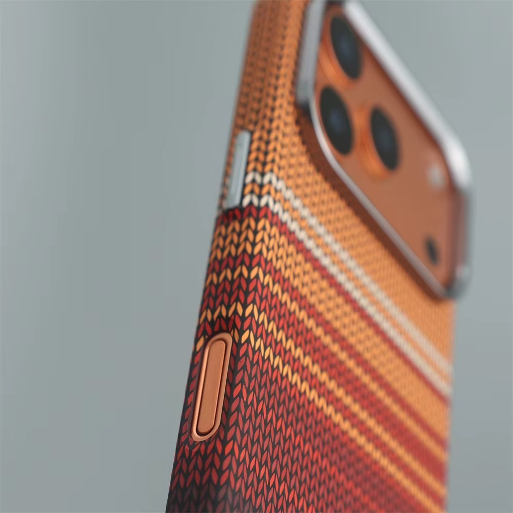 Premium Carbon Fiber Texture iPhone Case — Half-Wrapped MagSafe Compatible, Shockproof, Anti-Fingerprint, Anti-Scratch, Lightweight Wireless Charging Cover