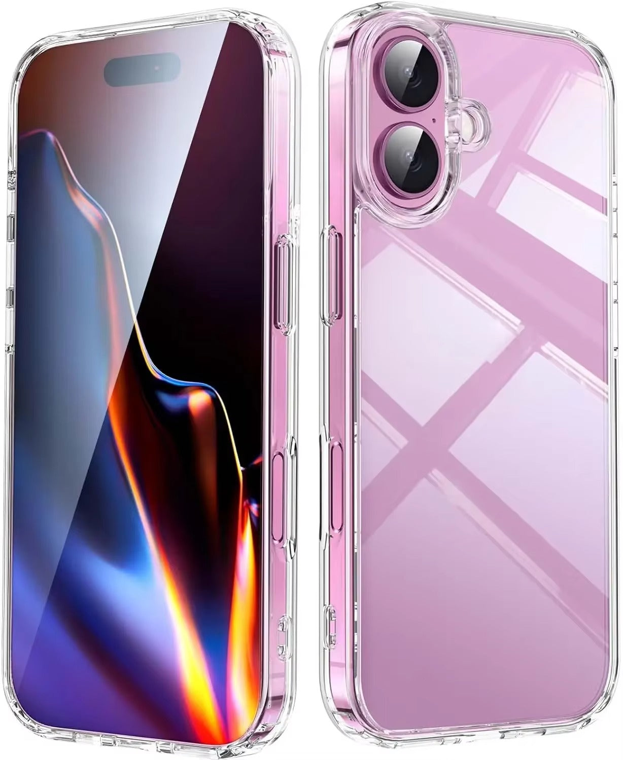 Premium Clear iPhone Case Ultra Thin Shockproof Protective Cover — Anti-Fingerprint TPU + PC Hybrid Design with Non-Slip Grip and Scratch Resistance