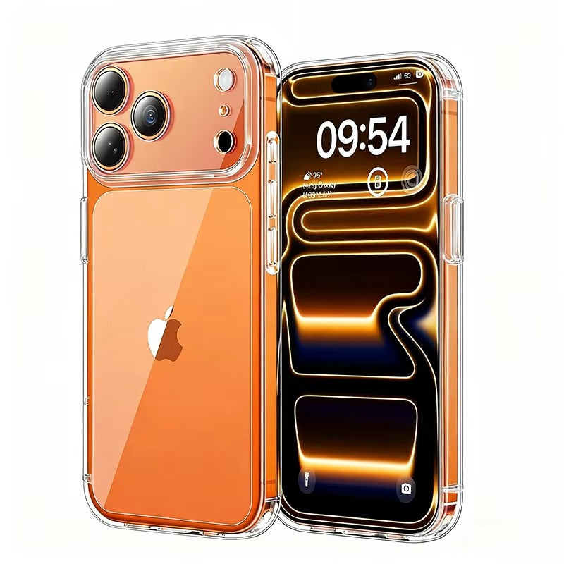 Premium Clear iPhone Case Ultra Thin Shockproof Protective Cover — Anti-Fingerprint TPU + PC Hybrid Design with Non-Slip Grip and Scratch Resistance