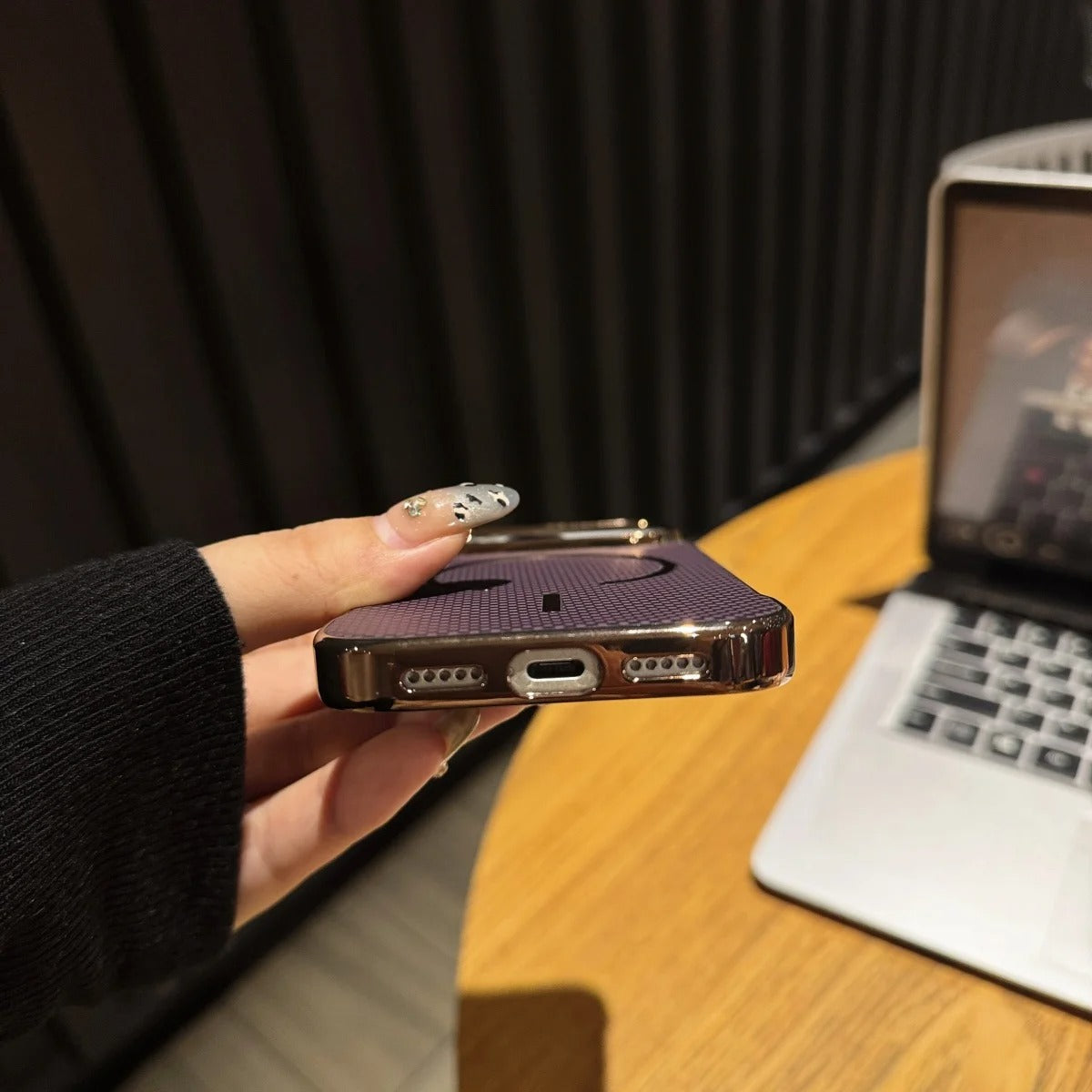 Premium iPhone Case — MagSafe Shockproof Frameless Carbon Fiber Textured Bumper Cover with Slim Durable Wireless-Charging Compatible Protection