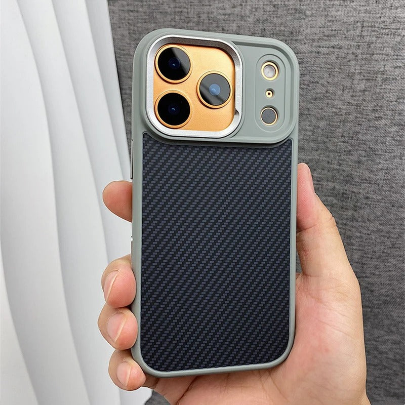 Premium iPhone Case — MagSafe Magnetic Shockproof Cover with Carbon Fibre Texture, Raised Camera Protection and Matte Anti-Fingerprint Grip
