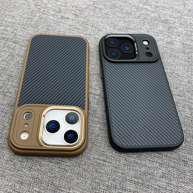 Premium iPhone Case — MagSafe Magnetic Shockproof Cover with Carbon Fibre Texture, Raised Camera Protection and Matte Anti-Fingerprint Grip