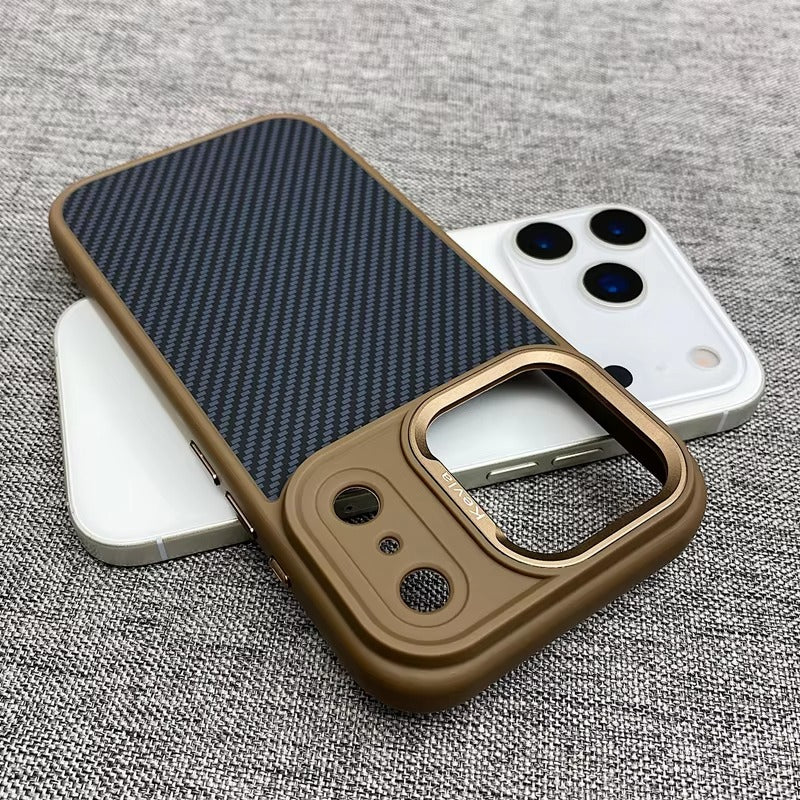Premium iPhone Case — MagSafe Magnetic Shockproof Cover with Carbon Fibre Texture, Raised Camera Protection and Matte Anti-Fingerprint Grip