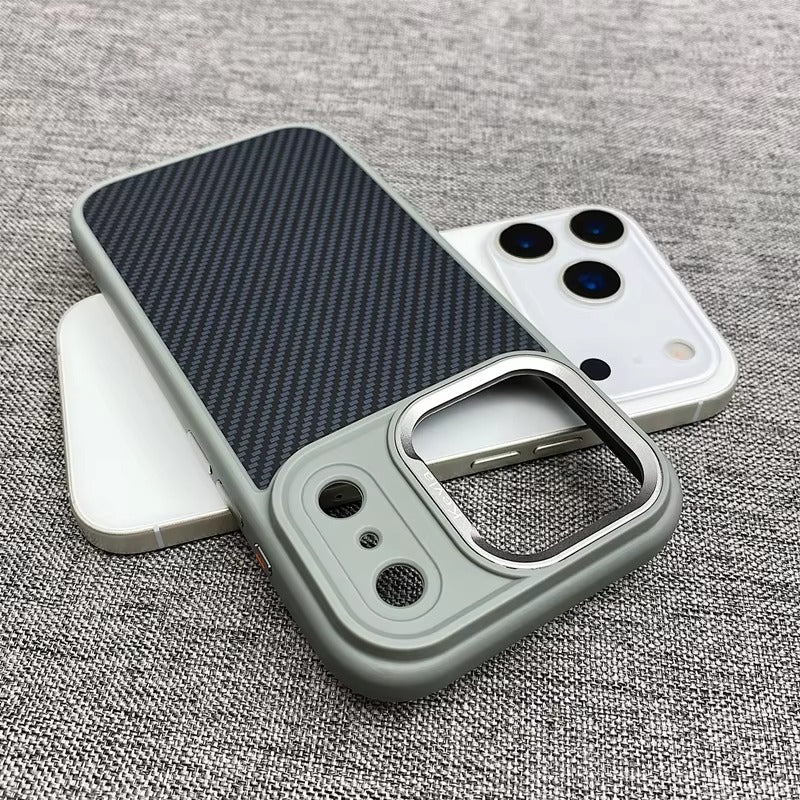 Premium iPhone Case — MagSafe Magnetic Shockproof Cover with Carbon Fibre Texture, Raised Camera Protection and Matte Anti-Fingerprint Grip