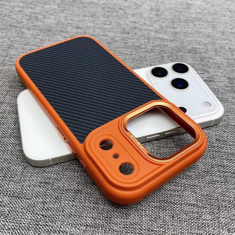 Premium iPhone Case — MagSafe Magnetic Shockproof Cover with Carbon Fibre Texture, Raised Camera Protection and Matte Anti-Fingerprint Grip