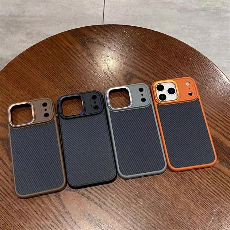 Premium iPhone Case — MagSafe Magnetic Shockproof Cover with Carbon Fibre Texture, Raised Camera Protection and Matte Anti-Fingerprint Grip