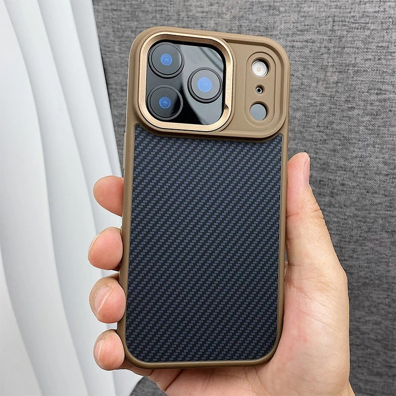 Premium iPhone Case — MagSafe Magnetic Shockproof Cover with Carbon Fibre Texture, Raised Camera Protection and Matte Anti-Fingerprint Grip