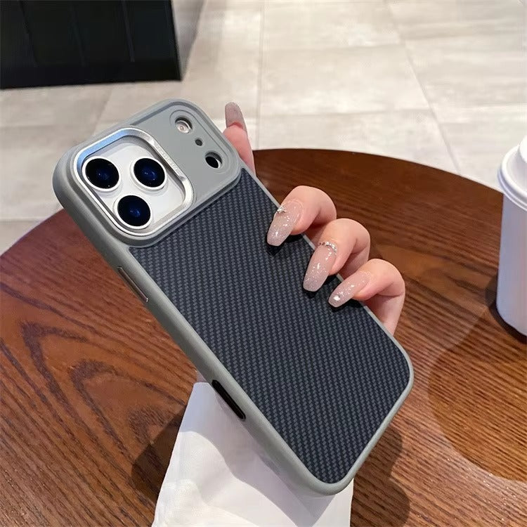 Premium iPhone Case — MagSafe Magnetic Shockproof Cover with Carbon Fibre Texture, Raised Camera Protection and Matte Anti-Fingerprint Grip