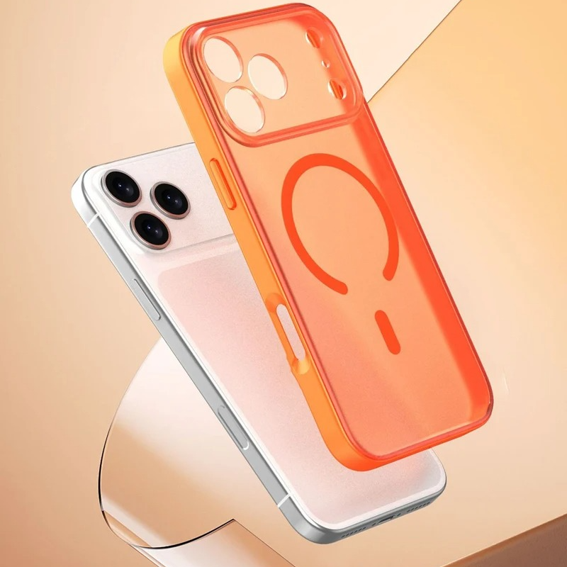 Premium Magnetic iPhone Case — Matte Translucent Skin-Feel Cover with MagSafe Wireless Charging, Shockproof Anti-Fingerprint PC+TPU Design