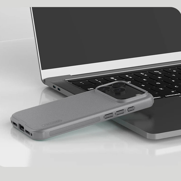 Premium Shockproof iPhone Case — Airbag Drop Protection, Anti-Scratch Frosted PC+TPU Tough Cover with Non-Slip Texture and Raised Edges