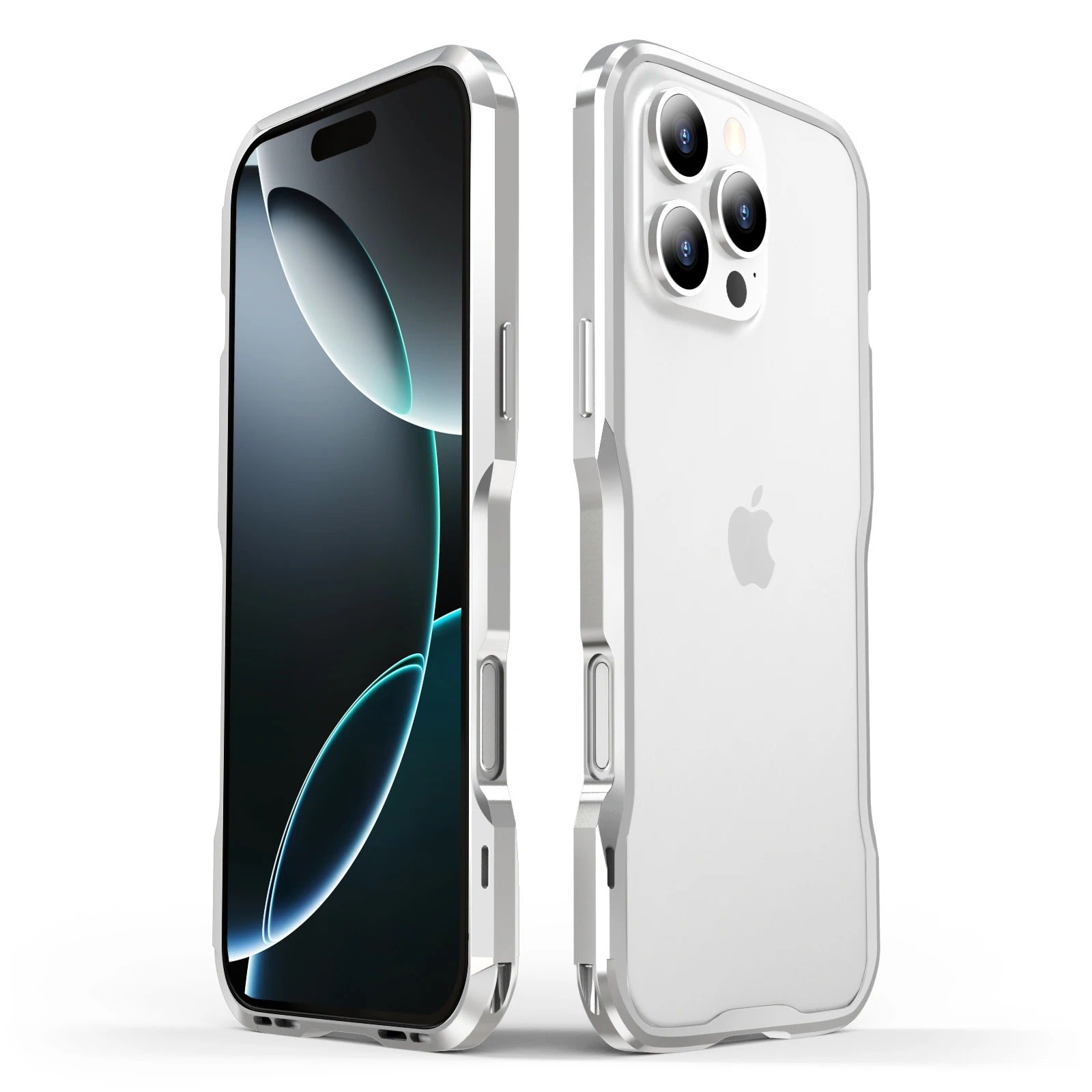 Premium iPhone Case Aluminum Bumper Frame — Metal Lens Protection, Shockproof Durable Phone Shell, Slim Non-Slip Scratch-Resistant Design