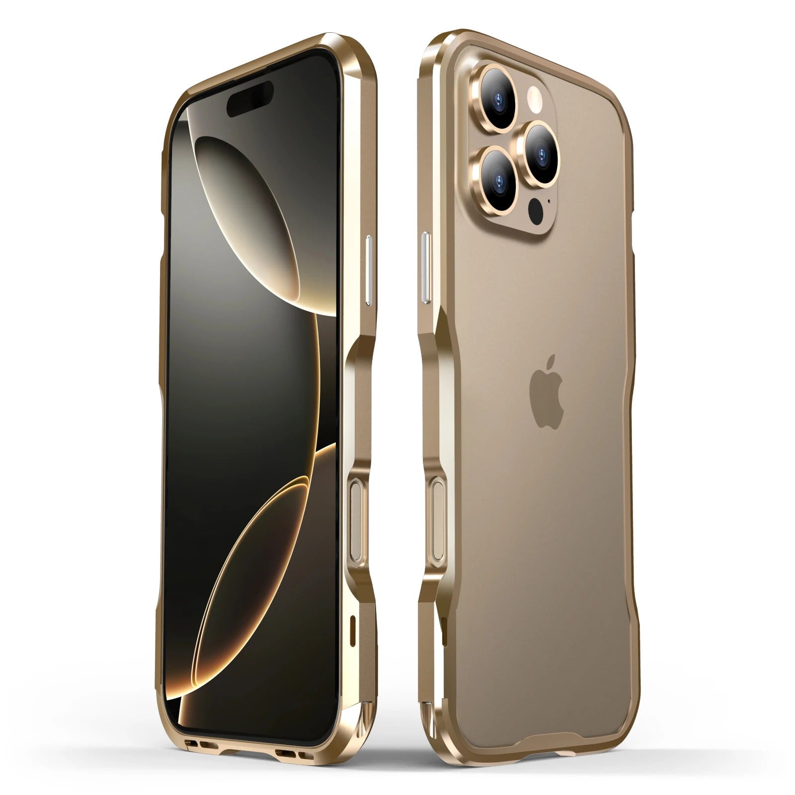 Premium iPhone Case Aluminum Bumper Frame — Metal Lens Protection, Shockproof Durable Phone Shell, Slim Non-Slip Scratch-Resistant Design