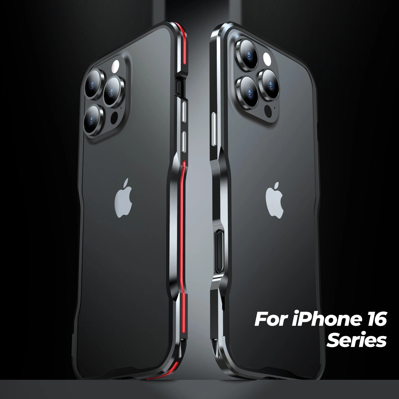 Premium iPhone Case Aluminum Bumper Frame — Metal Lens Protection, Shockproof Durable Phone Shell, Slim Non-Slip Scratch-Resistant Design