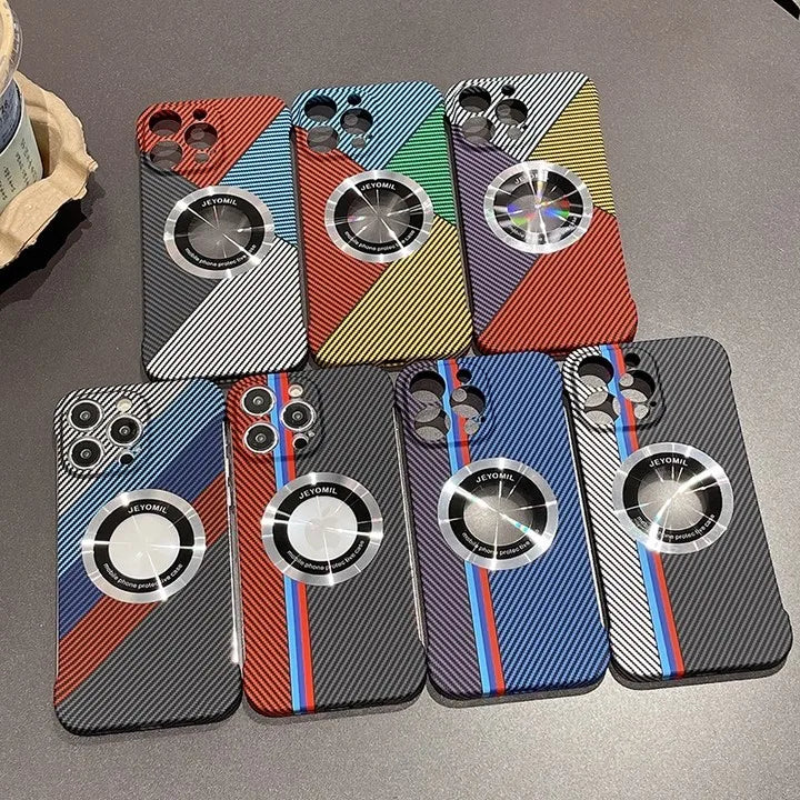 Premium iPhone Case MagSafe Compatible Carbon Fiber Cover — Frameless Thin Hard PC Design, Magnetic Wireless Charging, Matte Cooling Shockproof Protection