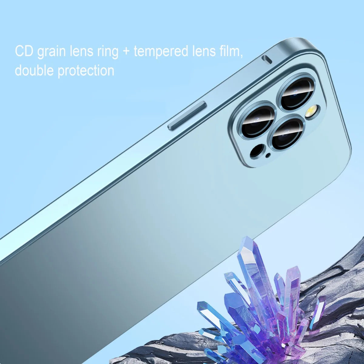 Premium iPhone Case Magnetic Aluminum Alloy Frame — Frosted PC Back Cover, Slim Shockproof Protective Shell, Lightweight Scratch-Resistant Metal Design