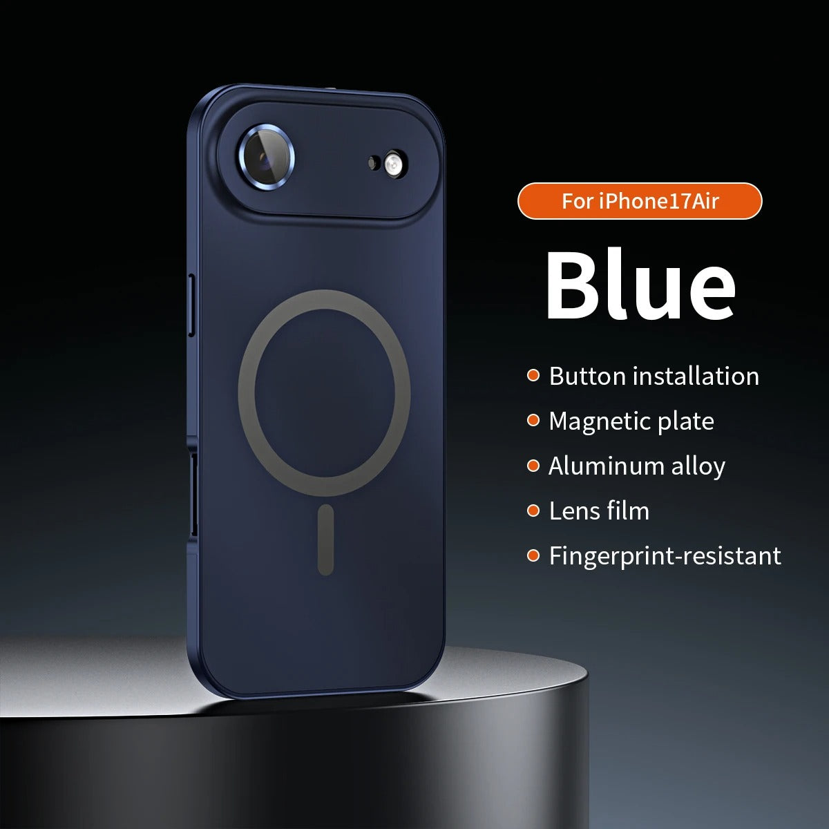 Premium iPhone Case Magnetic Aluminum Metal Frame — PC Backboard Hard Cover, MagSafe Wireless Charging Compatible, Shockproof Matte Anti-Fingerprint Design