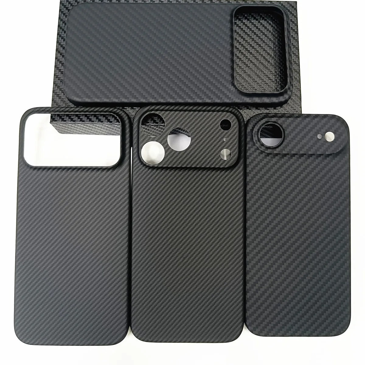 Premium iPhone Case — 1500D Aramid Carbon Fiber Ultra-Thin Hard Armor Cover with Shockproof Lightweight Anti-Fingerprint Full-Coverage Design