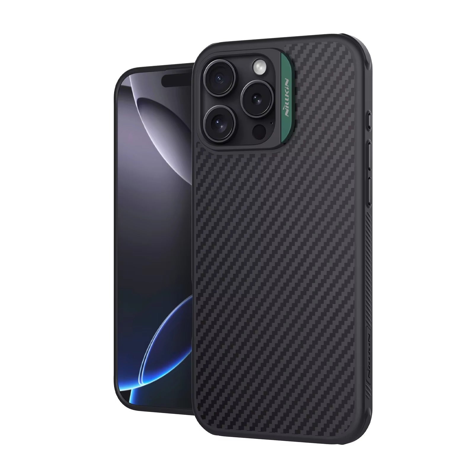 Premium iPhone Case — 600D Kevlar Magnetic Carbon Fiber Cover with Shockproof Full-Coverage PC+TPU Design & MagSafe Wireless Charging Support