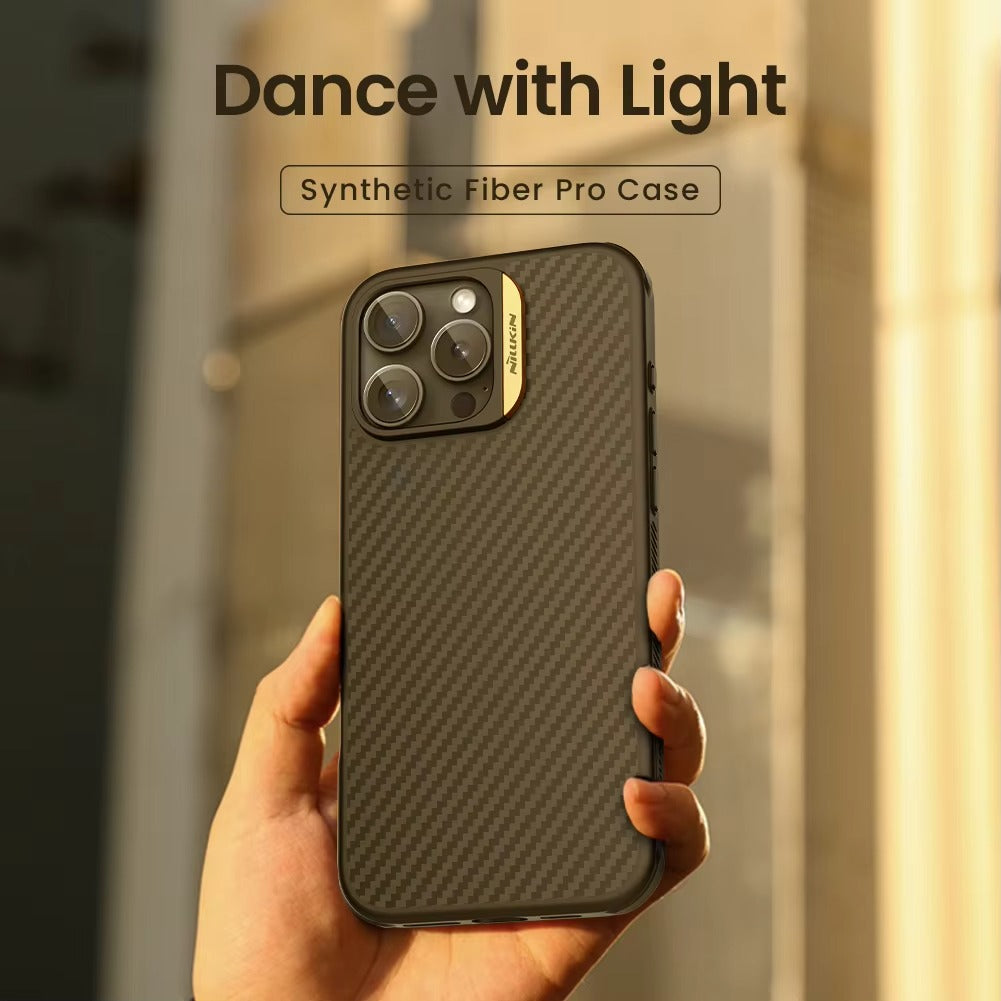 Premium iPhone Case — 600D Kevlar Magnetic Carbon Fiber Cover with Shockproof Full-Coverage PC+TPU Design & MagSafe Wireless Charging Support