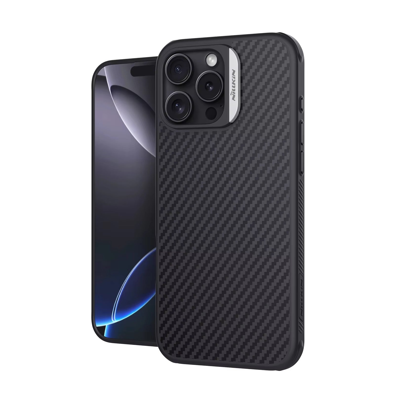 Premium iPhone Case — 600D Kevlar Magnetic Carbon Fiber Cover with Shockproof Full-Coverage PC+TPU Design & MagSafe Wireless Charging Support