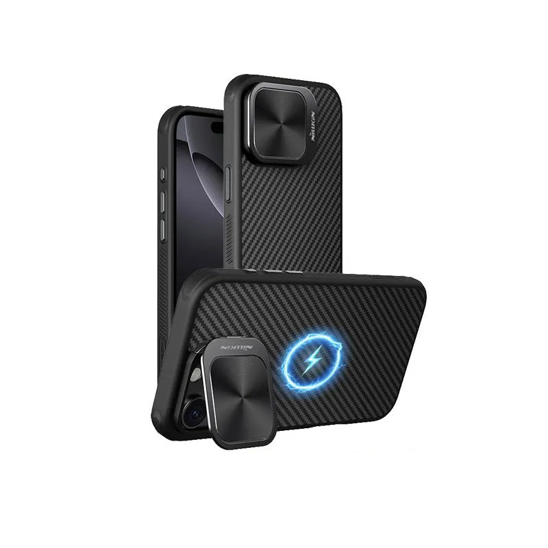 Premium iPhone Case — Aramid Fiber + TPU Magnetic Cover with Metal Frame Protection, Shockproof Full-Coverage Design & MagSafe Wireless Charging Support