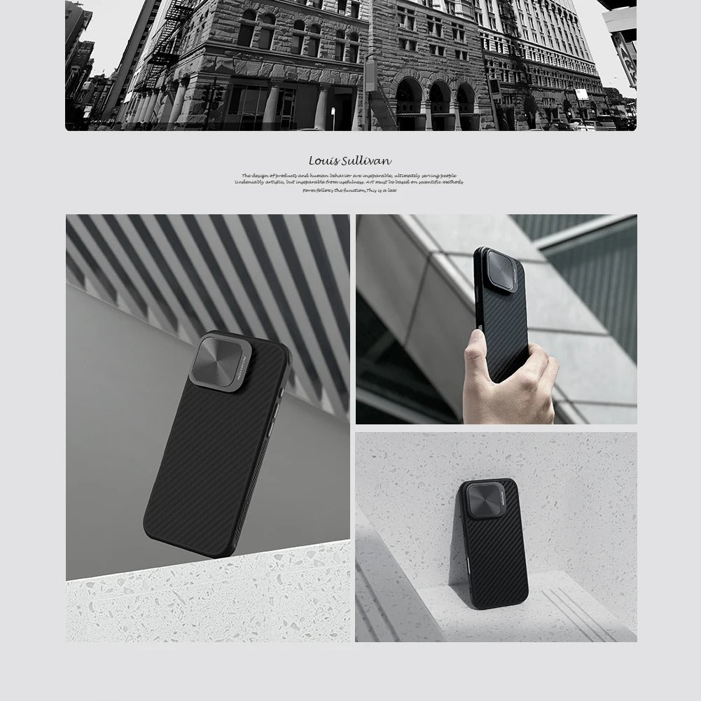 Premium iPhone Case — Aramid Fiber + TPU Magnetic Cover with Metal Frame Protection, Shockproof Full-Coverage Design & MagSafe Wireless Charging Support