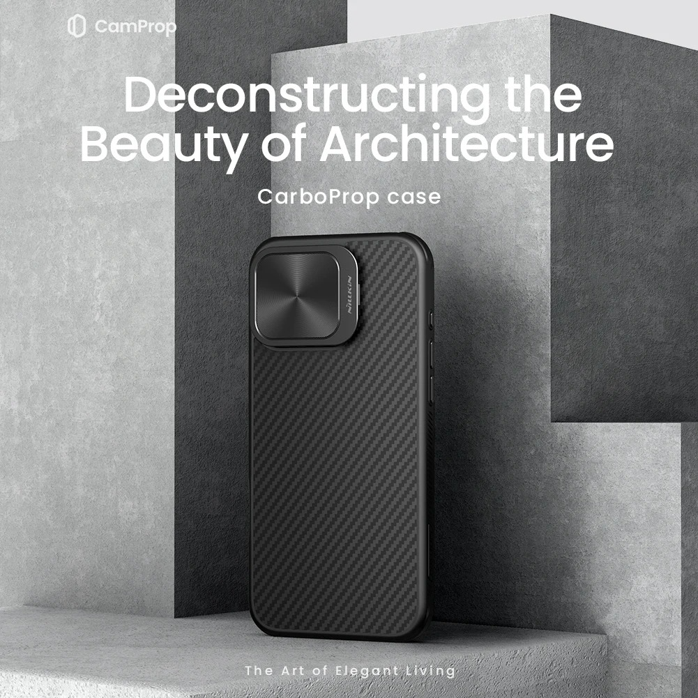 Premium iPhone Case — CarboProp Magnetic TPU+PC Cover with Lens Holder, Shockproof Protective Shell & MagSafe-Compatible Design