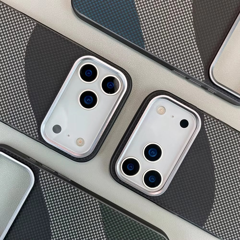 Luxury iPhone Case — Leather Plating Cover with Soft TPU Edges, Shockproof Anti-Scratch Design, Ultra-Thin Plated Frame & Full Camera Lens Protection