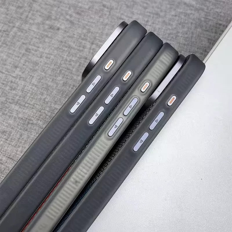 Luxury iPhone Case — Leather Plating Cover with Soft TPU Edges, Shockproof Anti-Scratch Design, Ultra-Thin Plated Frame & Full Camera Lens Protection