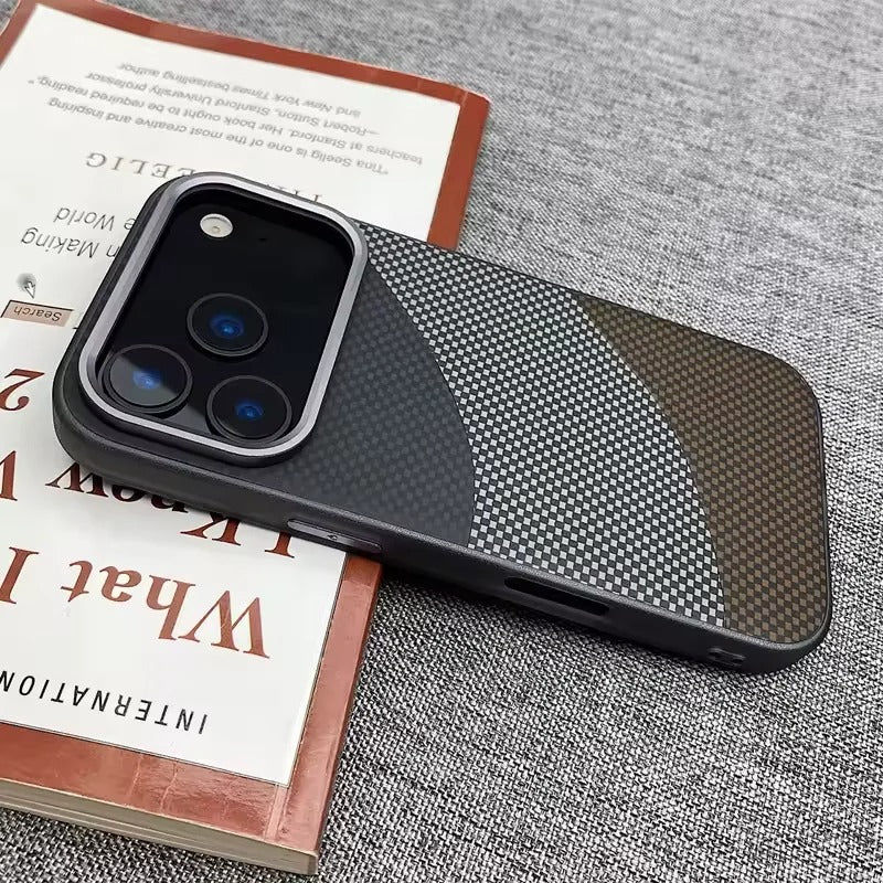 Luxury iPhone Case — Leather Plating Cover with Soft TPU Edges, Shockproof Anti-Scratch Design, Ultra-Thin Plated Frame & Full Camera Lens Protection