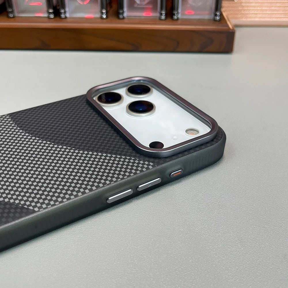 Luxury iPhone Case — Leather Plating Cover with Soft TPU Edges, Shockproof Anti-Scratch Design, Ultra-Thin Plated Frame & Full Camera Lens Protection