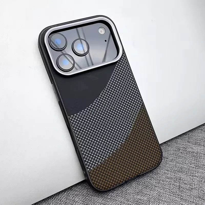 Luxury iPhone Case — Leather Plating Cover with Soft TPU Edges, Shockproof Anti-Scratch Design, Ultra-Thin Plated Frame & Full Camera Lens Protection