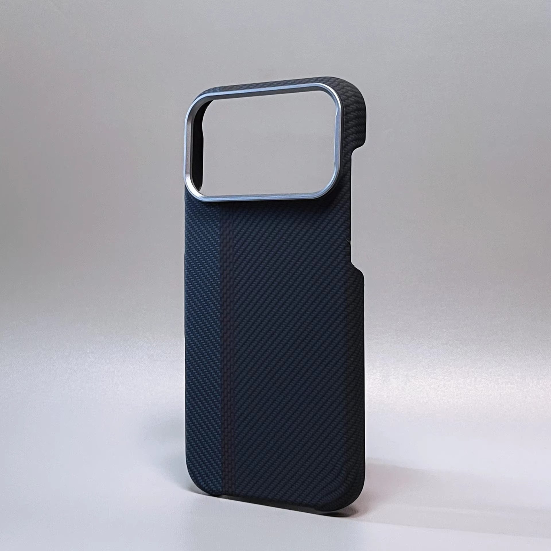 Premium iPhone Case — Carbon Fiber Texture Magnetic Cover with MagSafe Charging Support, Shock-Absorbing PC+TPU Hybrid Half-Wrapped Design