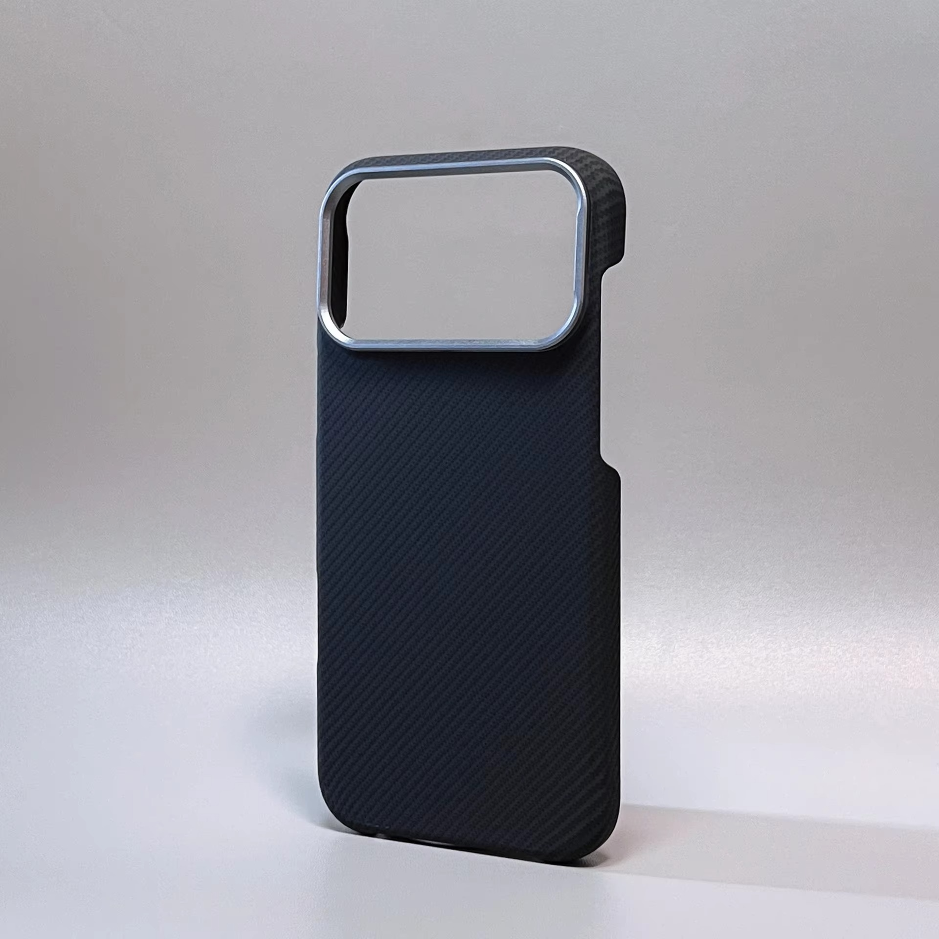 Premium iPhone Case — Carbon Fiber Texture Magnetic Cover with MagSafe Charging Support, Shock-Absorbing PC+TPU Hybrid Half-Wrapped Design